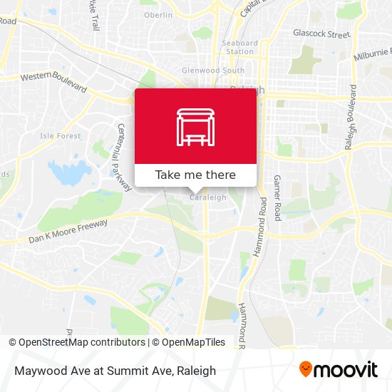 Maywood Ave at Summit Ave map