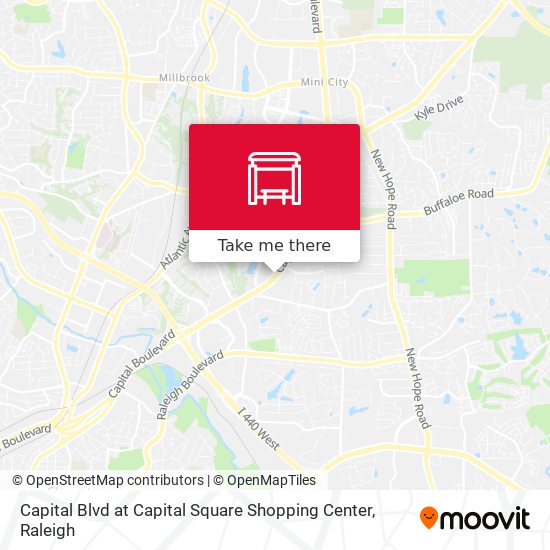 Mapa de Capital Blvd at Capital Square Shopping Center