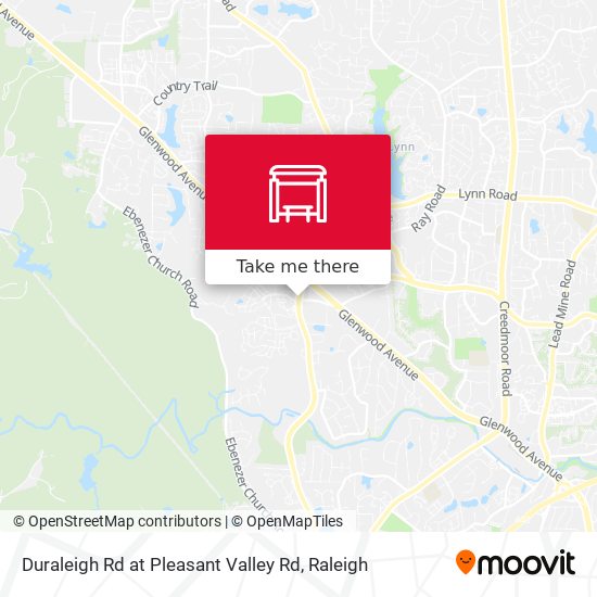 Duraleigh Rd at Pleasant Valley Rd map