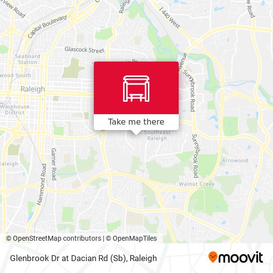 Mapa de Glenbrook Dr at Dacian Rd (Sb)