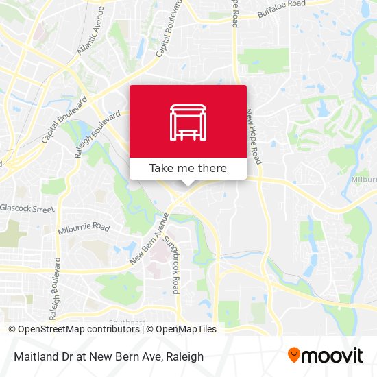 Maitland Dr at New Bern Ave map