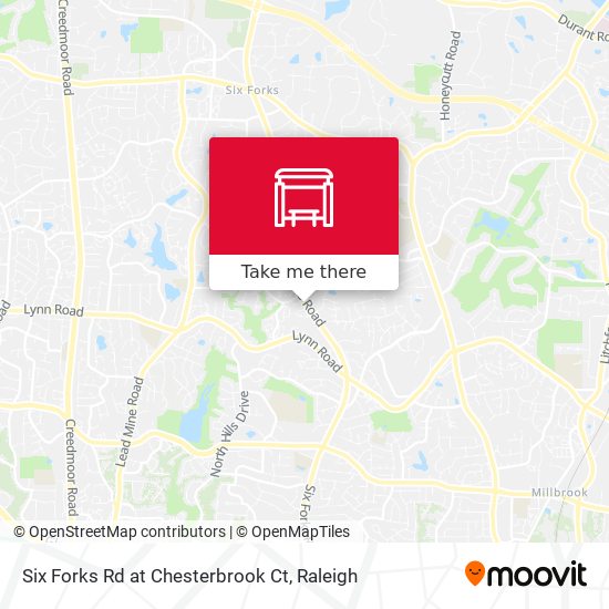Six Forks Rd at Chesterbrook Ct map