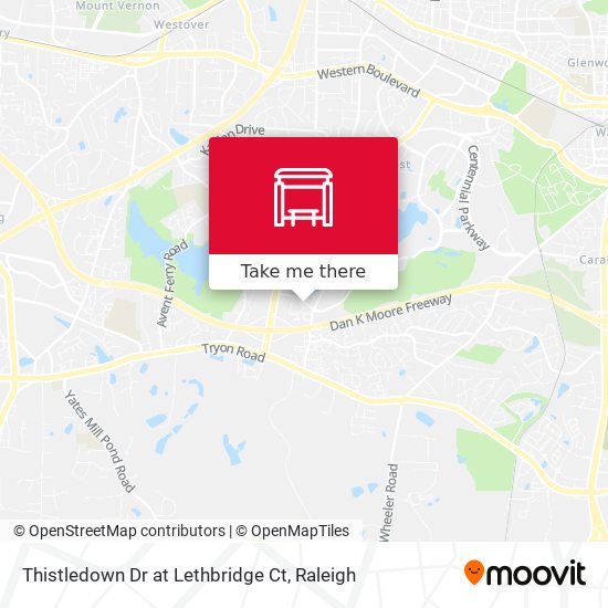 Thistledown Dr at Lethbridge Ct map