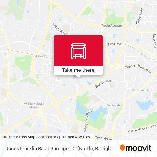 Jones Franklin Rd at Barringer Dr (North) map