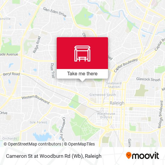 Mapa de Cameron St at Woodburn Rd (Wb)