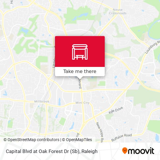 Capital Blvd at Oak Forest Dr (Sb) map