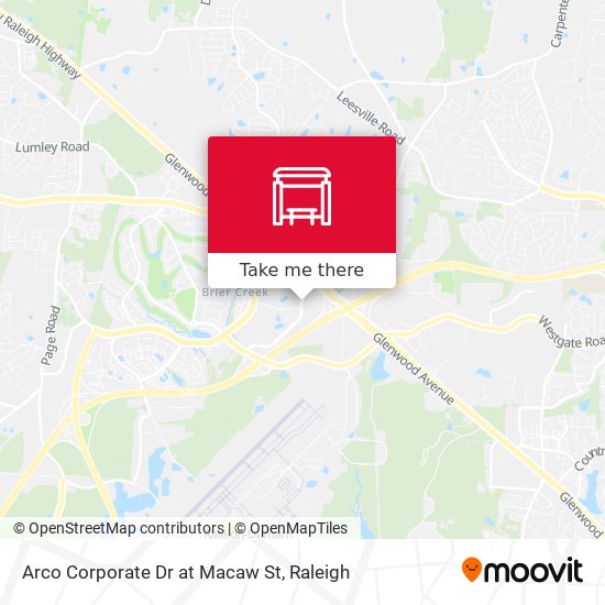Arco Corporate Dr at Macaw St map