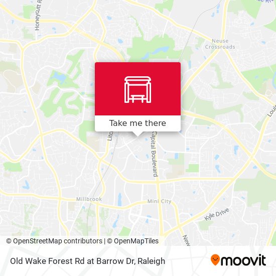 Old Wake Forest Rd at Barrow Dr map