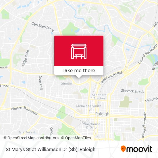 St Marys St at Williamson Dr (Sb) map