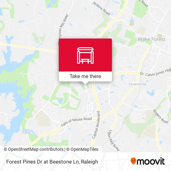 Forest Pines Dr at Beestone Ln map