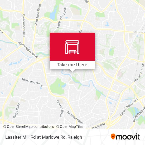Lassiter Mill Rd at Marlowe Rd map