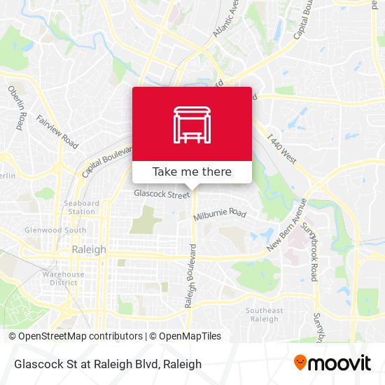 Glascock St at Raleigh Blvd map