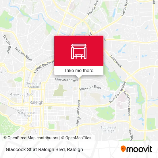 Mapa de Glascock St at Raleigh Blvd