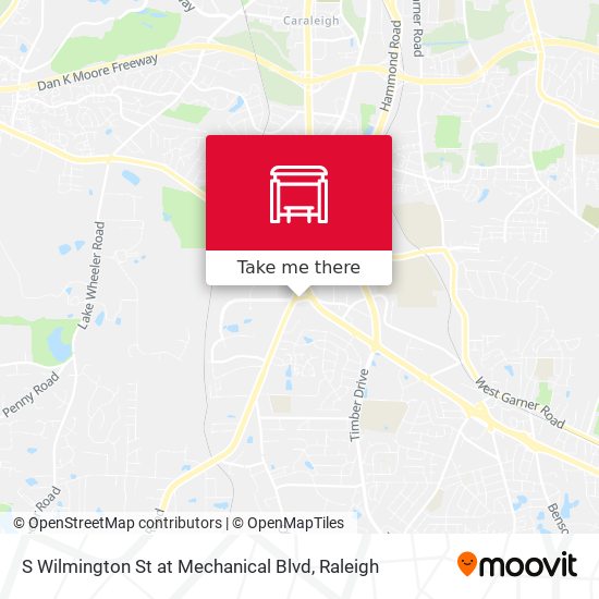 S Wilmington St at Mechanical Blvd map