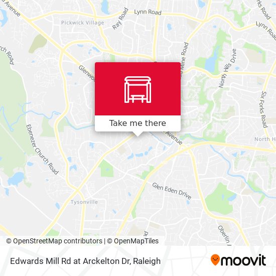 Edwards Mill Rd at Arckelton Dr map
