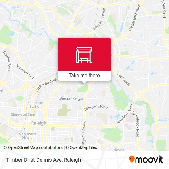 Timber Dr at Dennis Ave map