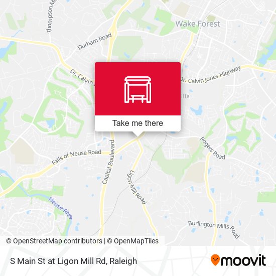 Mapa de S Main St at Ligon Mill Rd