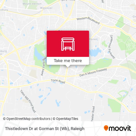 Thistledown Dr at Gorman St (Wb) map
