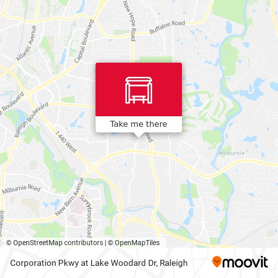 Corporation Pkwy at Lake Woodard Dr map