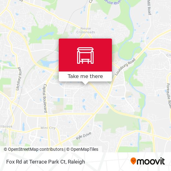 Fox Rd at Terrace Park Ct map
