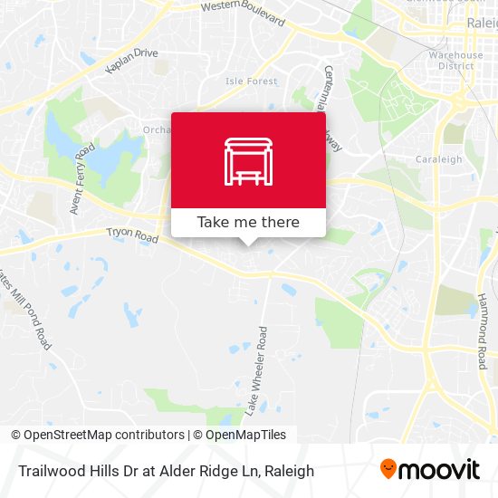 Mapa de Trailwood Hills Dr at Alder Ridge Ln