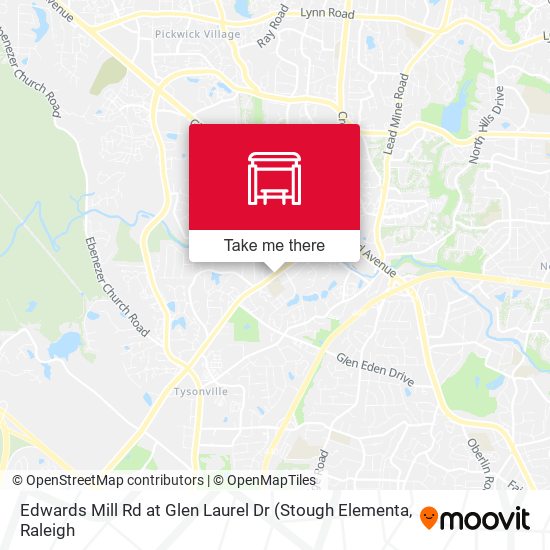 Mapa de Edwards Mill Rd at Glen Laurel Dr