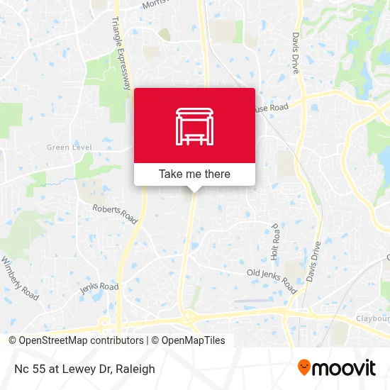 Nc 55 at Lewey Dr map