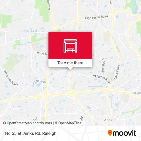 Nc 55 at Jenks Rd map
