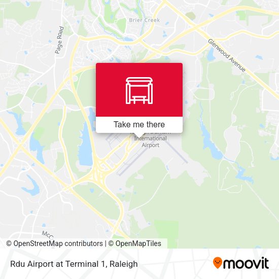 Rdu Airport at Terminal 1 map