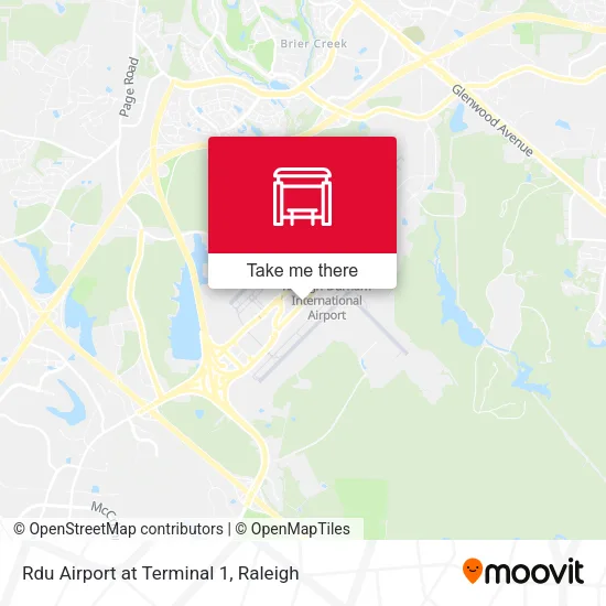 Mapa de Rdu Airport at Terminal 1