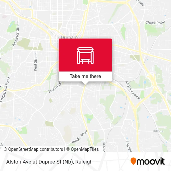 Alston Ave at Dupree St (Nb) map