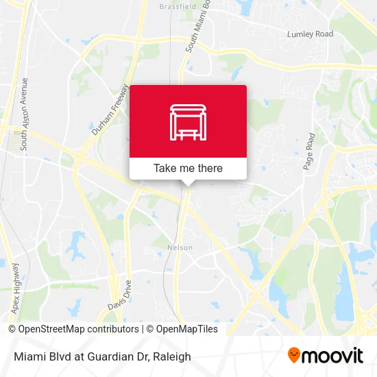 Miami Blvd at Guardian Dr map