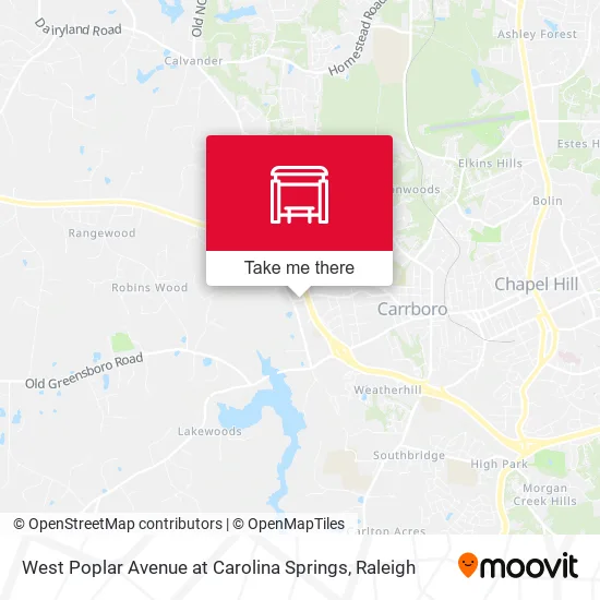 West Poplar Avenue at Carolina Springs map