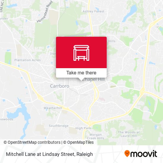 Mitchell Lane at Lindsay Street map