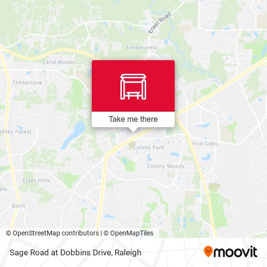 Sage Road at Dobbins Drive map