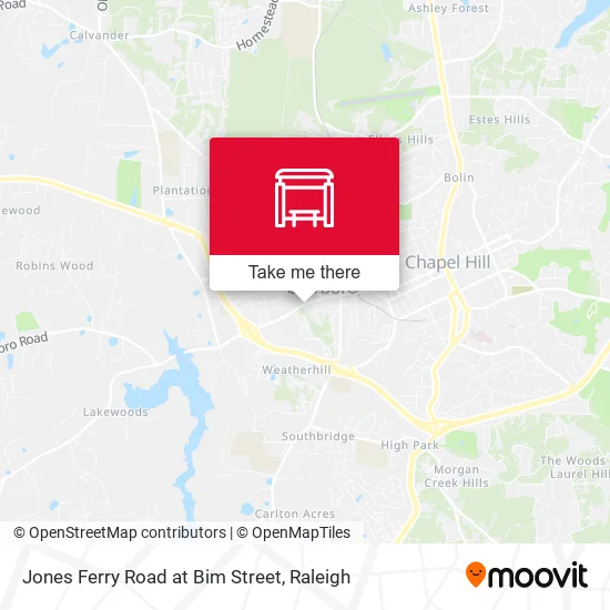 Mapa de Jones Ferry Road at Bim Street