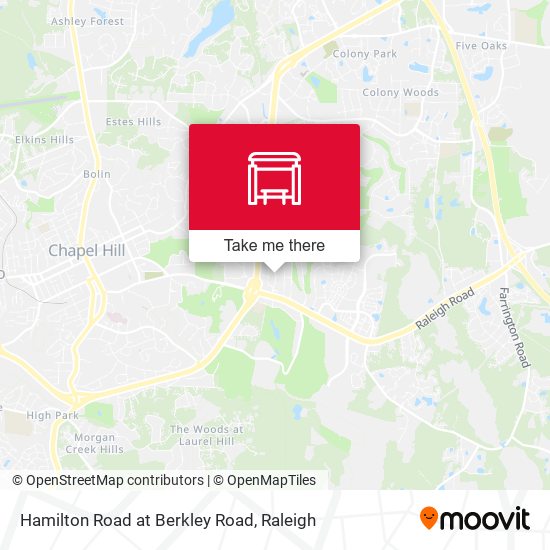 Hamilton Road at Berkley Road map