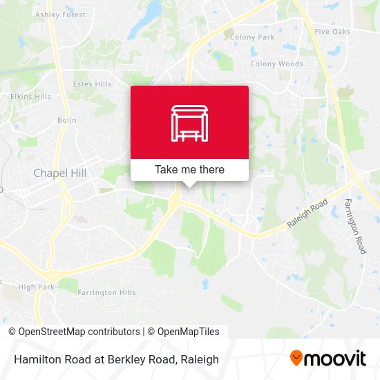 Hamilton Road at Berkley Road map