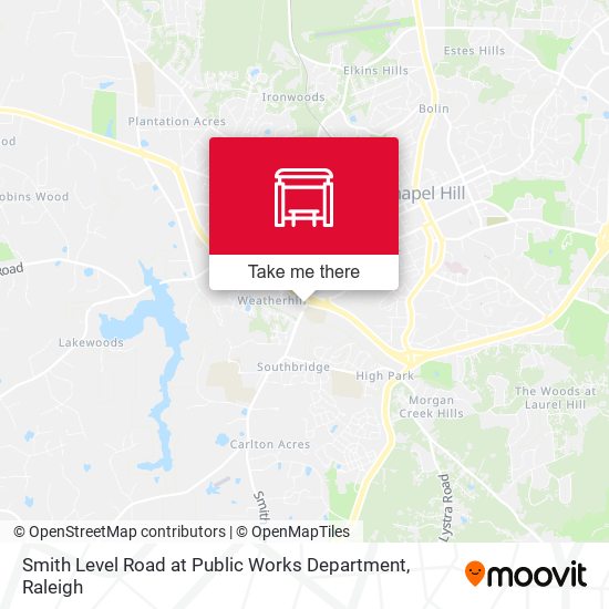 Smith Level Road at Public Works Department map