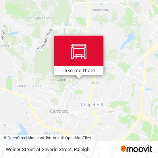 Mapa de Weiner Street at Severin Street