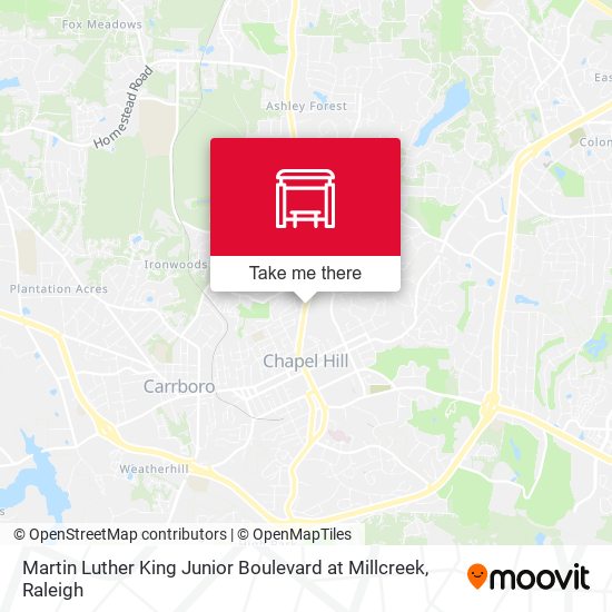 Mapa de Martin Luther King Junior Boulevard at Millcreek