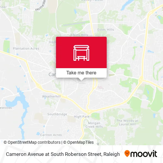 Cameron Avenue at South Roberson Street map