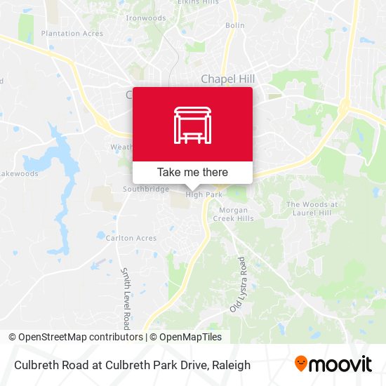 Culbreth Road at Culbreth Park Drive map