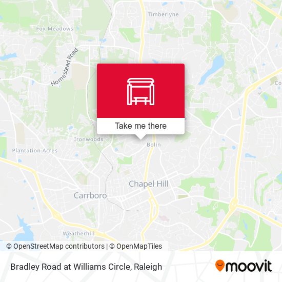 Mapa de Bradley Road at Williams Circle