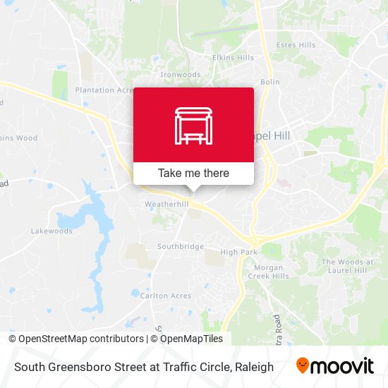 South Greensboro Street at Traffic Circle map