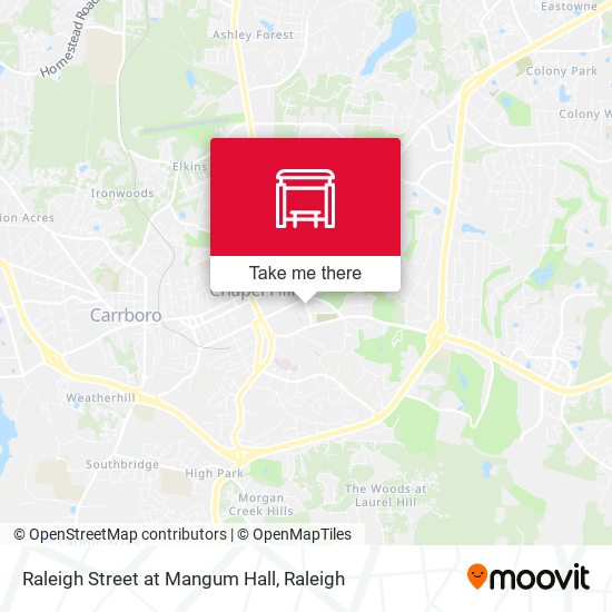 Raleigh Street at Mangum Hall map