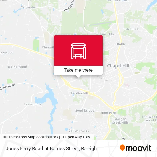 Mapa de Jones Ferry Road at Barnes Street