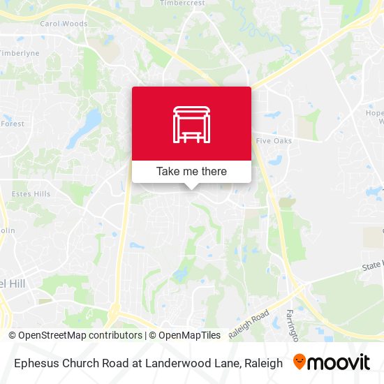 Ephesus Church Road at Landerwood Lane map