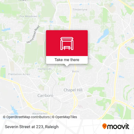 Severin Street at 223 map