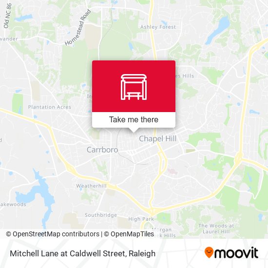 Mitchell Lane at Caldwell Street map